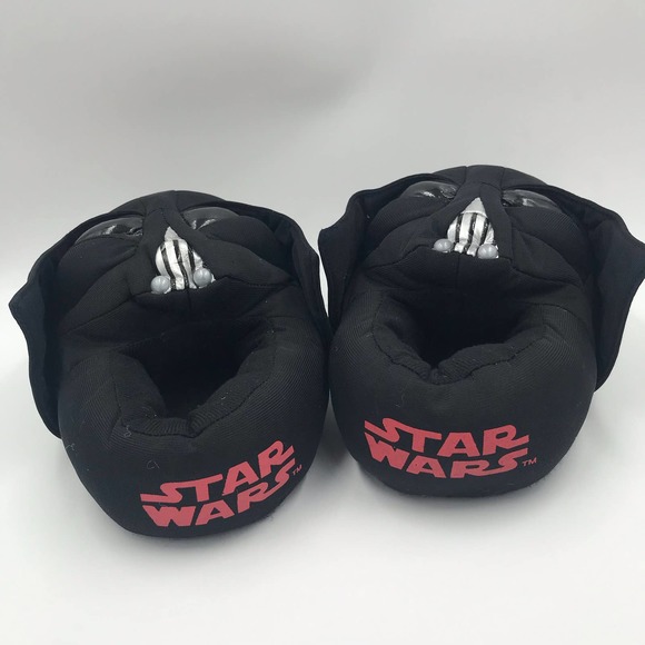 Star Wars Kids Darth Vader Slippers Black‎ Size 2 3 Boys - Picture 2 of 6